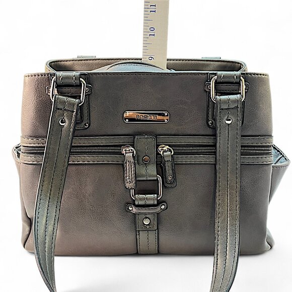 Rosetti Midtown Shoulder Bag Gray 2 Handles 11.5 Drop 11" x 8.5" - Picture 11 of 13